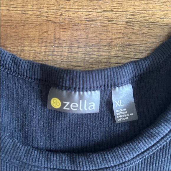 Zella Black Ribbed Racerback Tank Style Dress Size XLarge - Picture 6 of 11